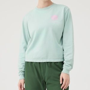 Outdoor Voices Lightly cropped Circle logo sweatshirt